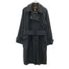 Made In France Trench Coat 40 Charcoal Women Used