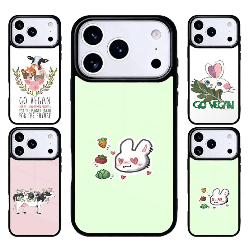 ВЕГАНСКИЕ ЦИТАТЫ Кролик ЛЮБОВЬ ОВОЩИ Чехол для телефона Для iPhone 17 Air 16 15 14 13 12 11 Pro Max Plus