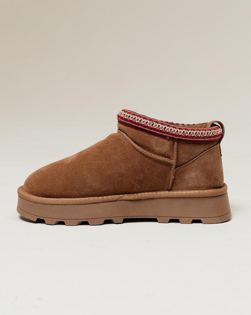 Угги короткие Allsy 18804 36 коричневый замша