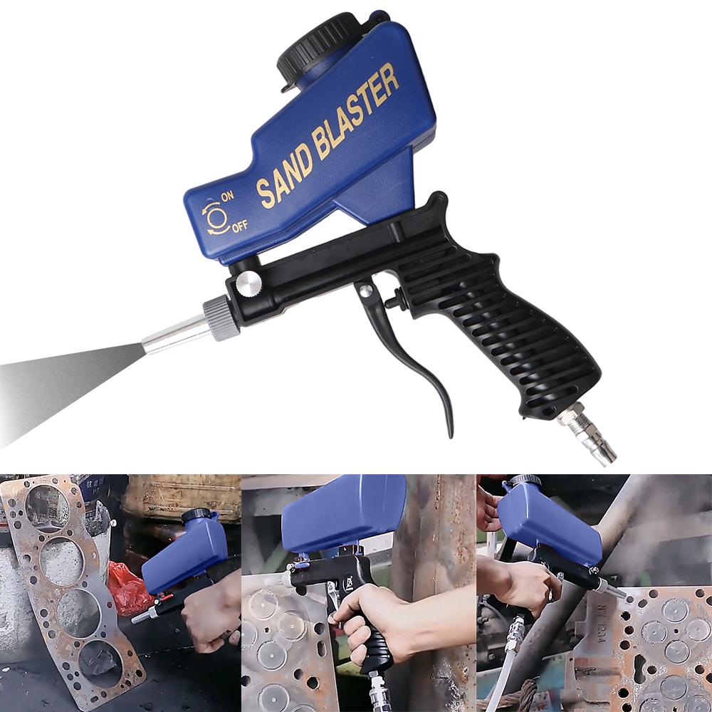 Пневматический пескоструйный пистолет Набор Пневматический пескоструйный набор Регулируемый пескоструйный аппарат Устройство для удаления ржавчины Гравитационный пескоструйный пистолет