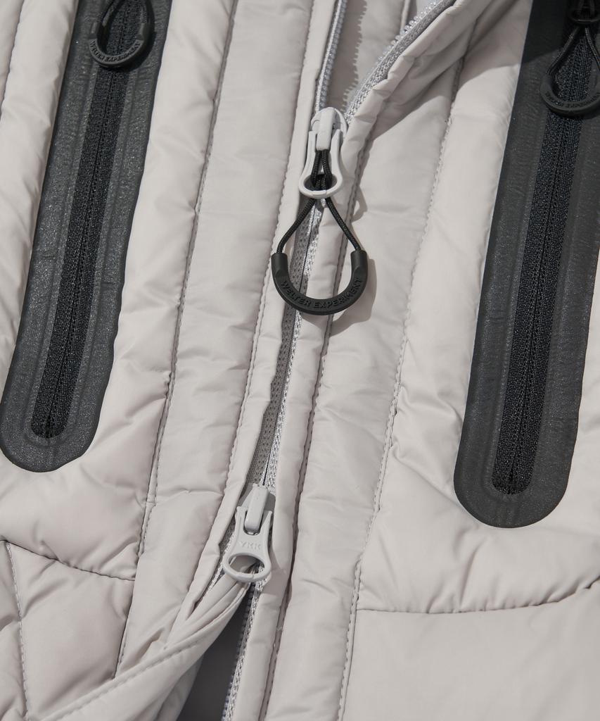 Жилет-безрукавка Welter Experiment Shield Down Hood Vest_Светло-серый_Wol048