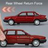 1:32 Scale Santana Retro Car Model Toy Metal Diecast Doors Opened Wheel Steering Shock Absorption Sound Light Vehicle Kids Gifts