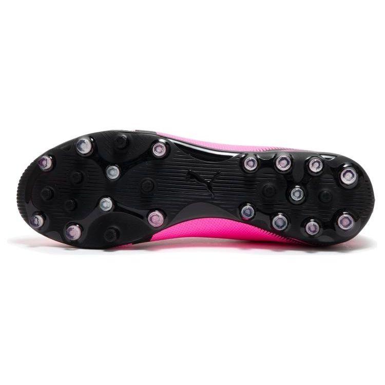 Puma Ultra Match Comfortable Low-Top MG (Rubber Short Studs) Soccer Shoes Men Sneaker Pink Black White 107760-01