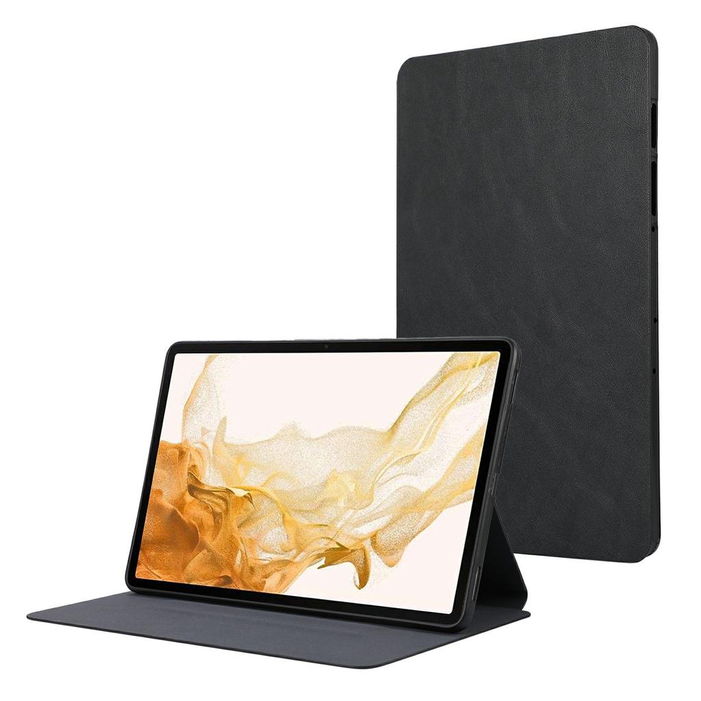 Минималистичный кожаный чехол-подставка для Samsung Galaxy Tab S9+/Tab S9 FE+