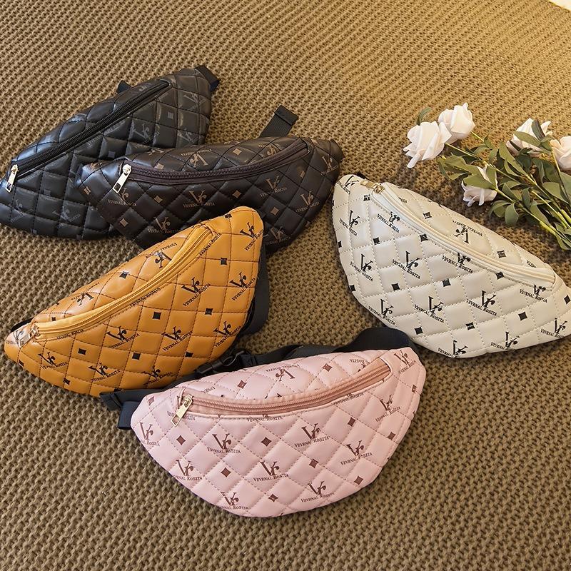 Модная поясная сумка с принтом для женщин, корейская версия, удобная сумка для мобильного телефона, легкая сумка для хранения