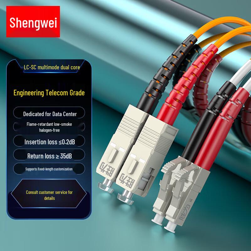 Многомодовый дуплексный оптоволоконный патч-корд Shengwei