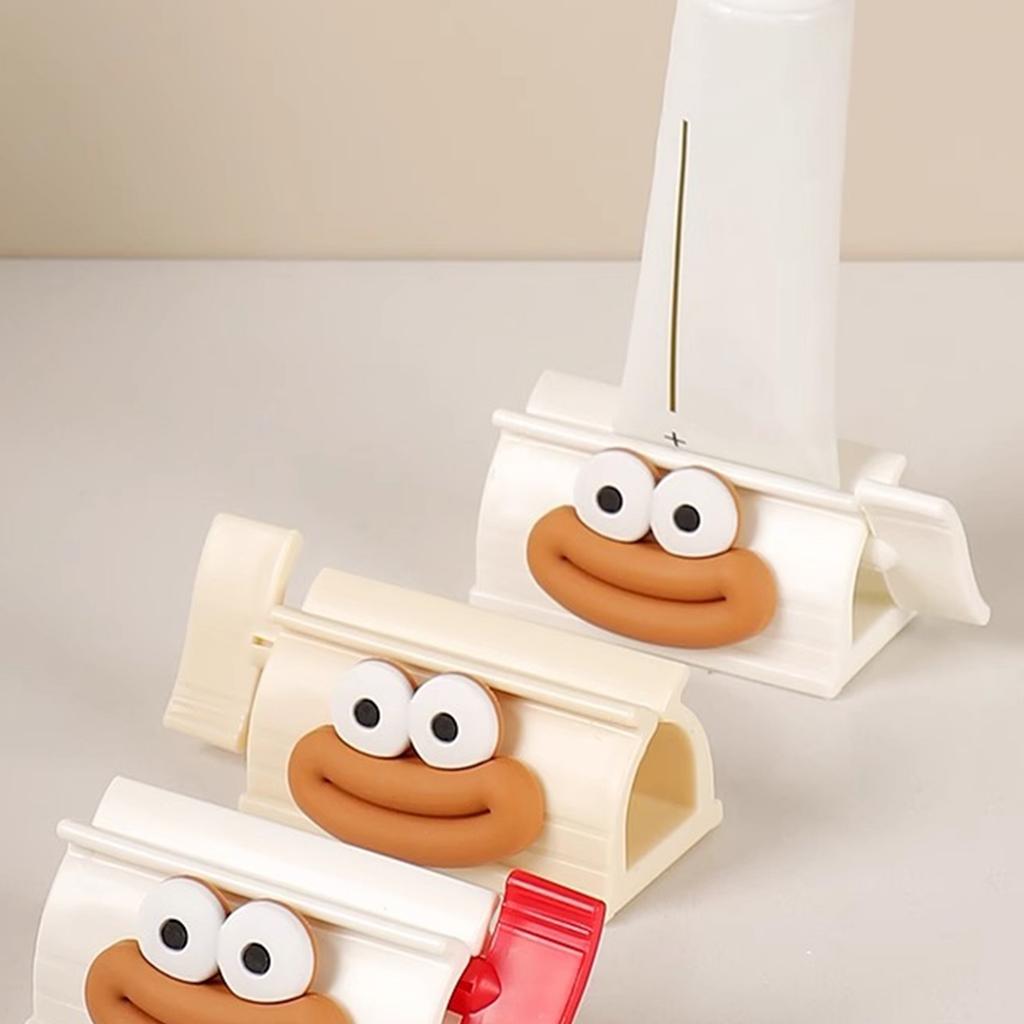 Automatic Toothpaste Roller Squeezer For Effortless Dispensing Eco Friendly PP Material Compact Design Multi Purpose Tube Press Tool