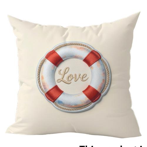 1/4Pcs Coastal Theme Decorative Pillow Covers Sofa Bed Cushion Cover Home Bedroom Decoration, 2D Flat Printing