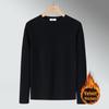 Men's Solid Color German Velvet Thermal Turtleneck Long Sleeve Shirt