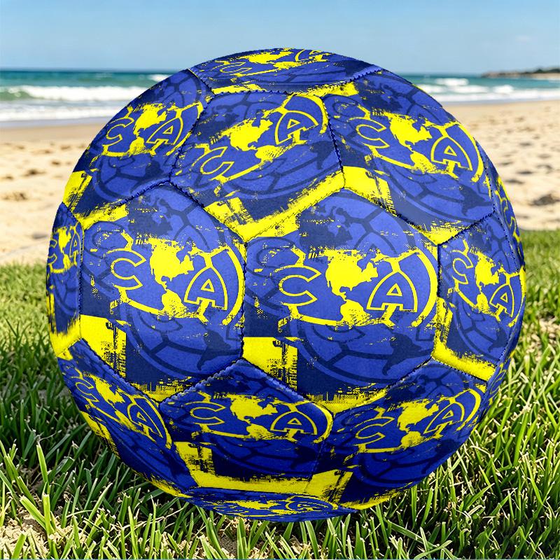 Club America Print Size 5 Soccer Ball, PU Wear Resistant Football for Match Training and Daily Practice, Birthday Gift for Soccer Fans