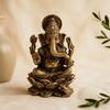 Antique Brass Ganesha Mini Statue 49mm 52g
