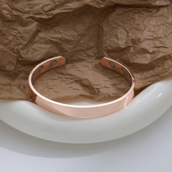 Магнитный Браслет Регулируемый Унисекс Браслет Минималистичный Браслет-Манжета из Сплава с Эффективными Магнитами Открытый Браслет Подарок для Мужчин и Женщин