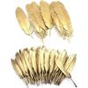 Gold Silver Goose Feathers For Crafts Duck Turkey Feather Decor Hats Jewelry Handicrafts Manmade Decorations Wedding Accessories