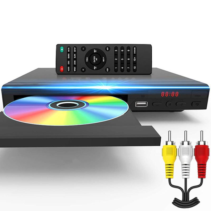 HD 1080P Домашний DVD-плеер Детский HD Защита глаз Мини CD-плеер Интеллектуальный Dolby 5.1 Объемный звук VCD-машина