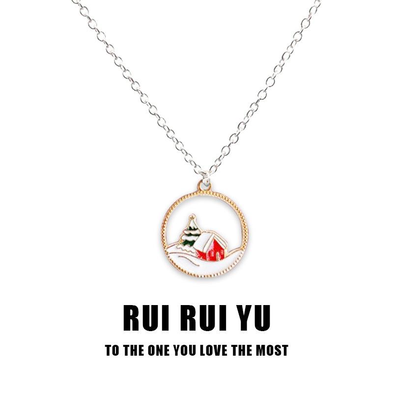 RUI RUI YU рождественские украшения кулон ожерелье для женщин мужчин подруга пара любовник ювелирные изделия подарок