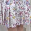Y2k Harajuku Streetwear Юбка Женская Японская Мода Милая Милая Плиссированная Юбка с Мультяшным Принтом Мягкая Девушка Лето