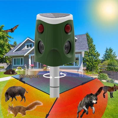Водонепроницаемый 360° Инфракрасный Отпугиватель Животных и Уличная Сигнализация для Птиц и Грызунов