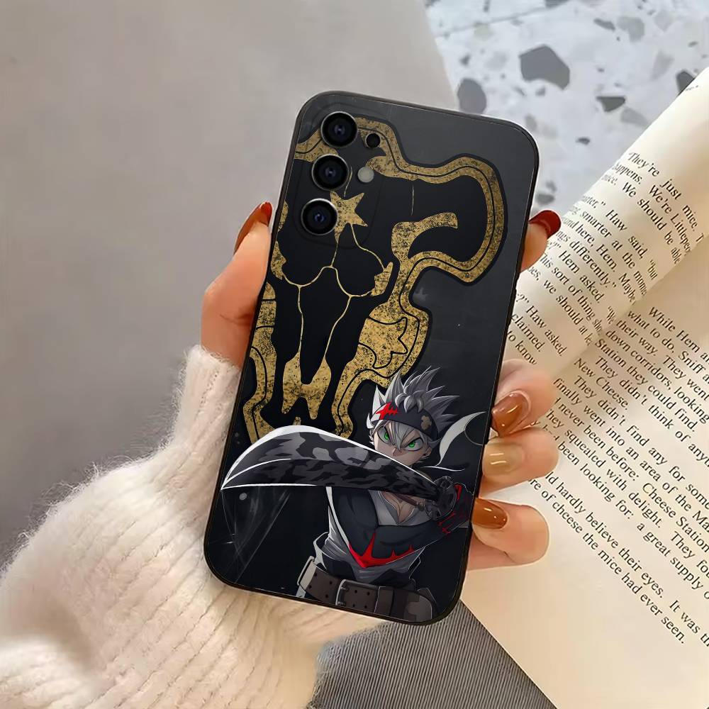 Cool B-Black C-Clover A-Asta BCA Phone Case For Samsung S25,S24,S21,S22,S23,S30,Ultra,S20,Plus,Fe,Soft Silicone Black Cover