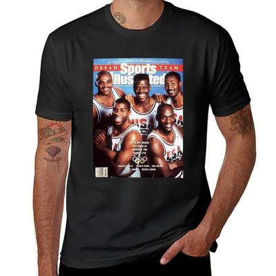 Dream Team USA Винтаж 1992 Баскетбольный Подарок для Баскетбольного Фаната Футболка топы графика винтажные приталенные футболки для мужчин