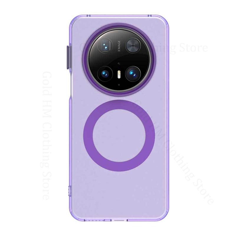 Для Magsafe Magnetic Matte Shockproof Case для Huawei Mate 70 Pro Candy Color Froste Magsafe Cover для HUAWEI Mate60 Pro Plus Wireless Charger Cover