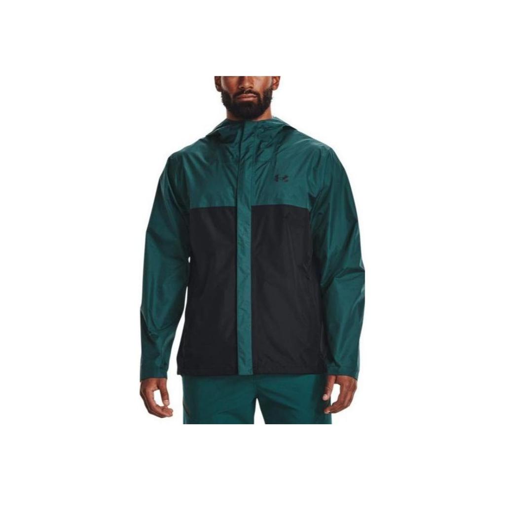 Under Armour Cloudstrike 2.0 Color-Block Sports Casual Hooded Jacket Men Jackets Green 1374644-716