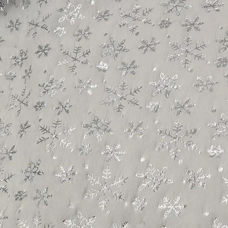150x200см/50x50см ПВ Велюр С Позолотой Снежинка Велюровая Ткань Для Рождественского Украшения Наволочка Женская Толстовка DIY Ткань Для Шитья