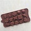 Silicone Molds 15Cavity DIY Chocolate Candy Molds Personailty FDA Safe Bkaing Decorations Tools