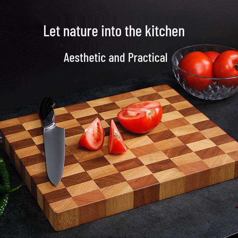 Chessboard Pattern Acacia Wood Cutting Board
