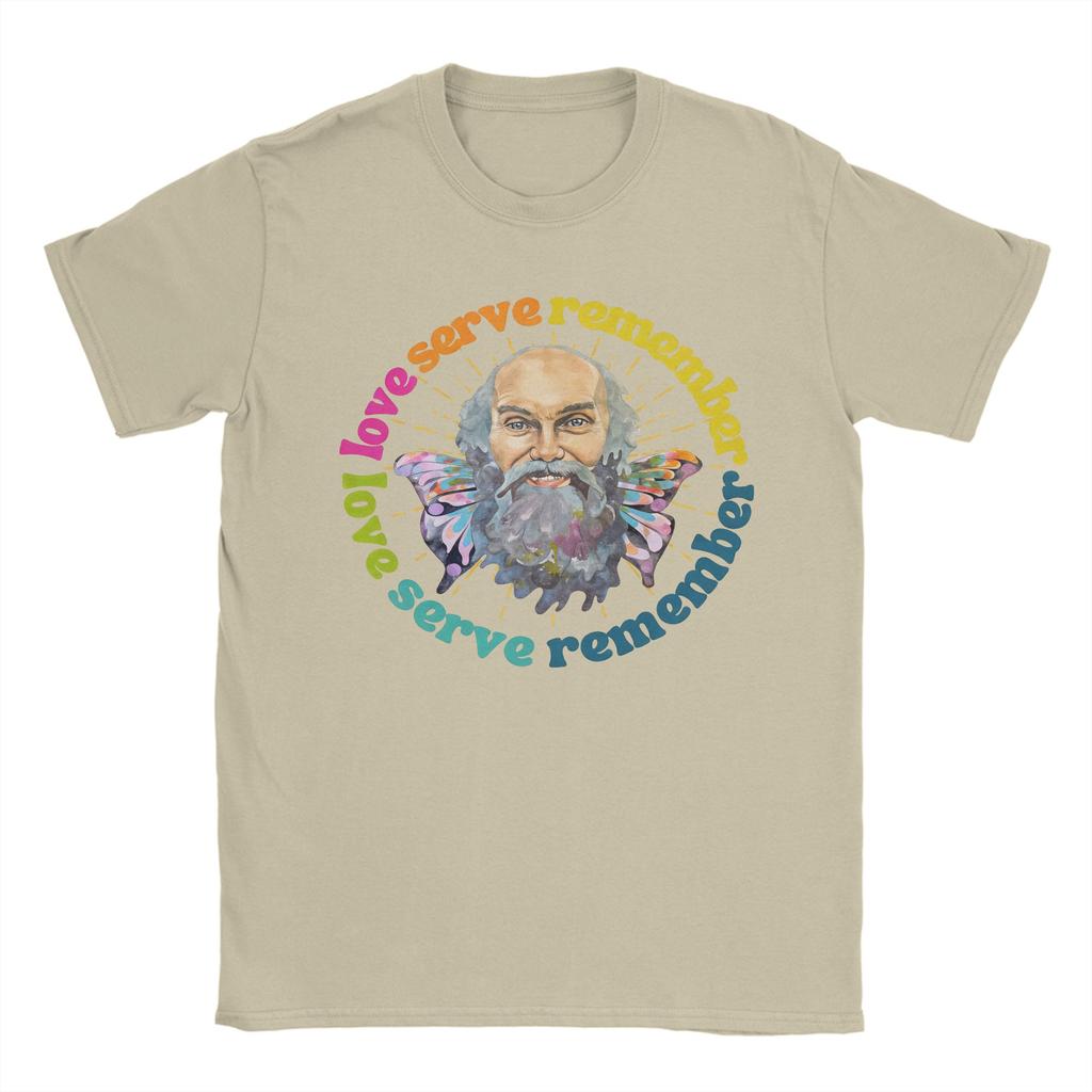 Ram Dass Love Serve Remember T Shirt Beach Cotton T Shirts For Unisexs Harajuku Tee Shirt Short Sleeve Street Style Tops