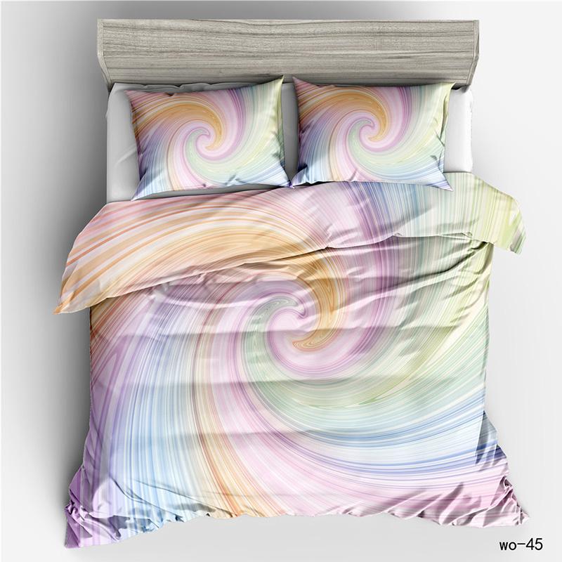 RunGrape Комплект постельного белья с пододеяльником Двуспальный Полуторный Размер Квин Королевский Размер 240x220 Скандинавский Чехол на Кровать 150 Евро Постельное Белье 135 Постельные Принадлежности 200x200