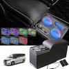 WALKEY 7 Color Console Box for Serena C27 Highway Compatible with Early and Late Models 2016 Center Console Smart USB Drink Small Item Multifunctional
