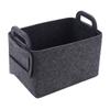 Felt Sundries Storage Basket Foldable Household Laundry Basket With Handle For Dirty Clothes
