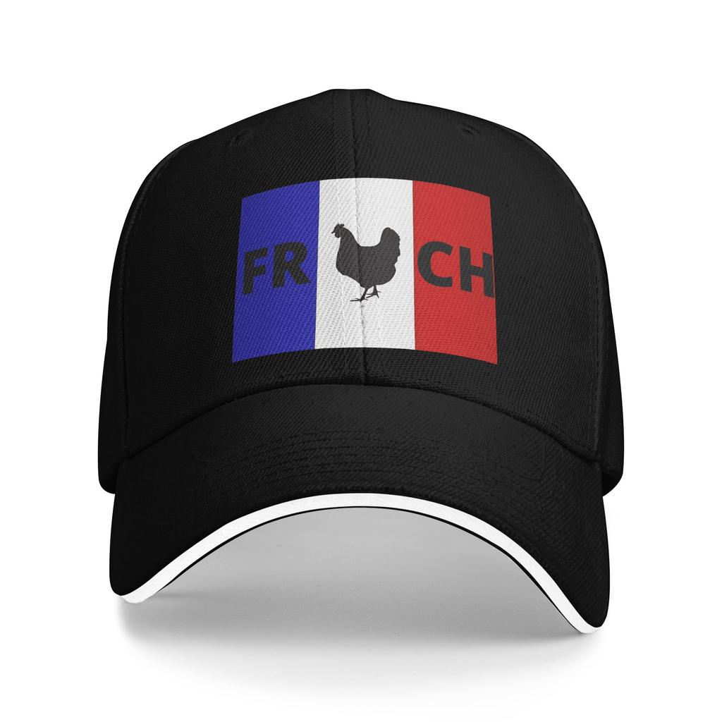 Spring French Rooster France Flag Baseball Cap Kpop Rock Trendy Print Sun Trucker Hat FeUnisex Unisex SunProof Baseball Caps