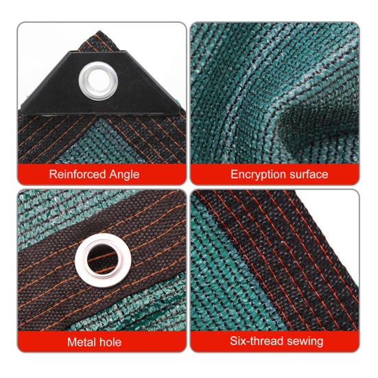 Солнцезащитная сетка, многоразовая сетка, тент, прочная на разрыв сетка от солнца с усиленными люверсами для сада, теплицы, патио, защиты от солнца на открытом воздухе