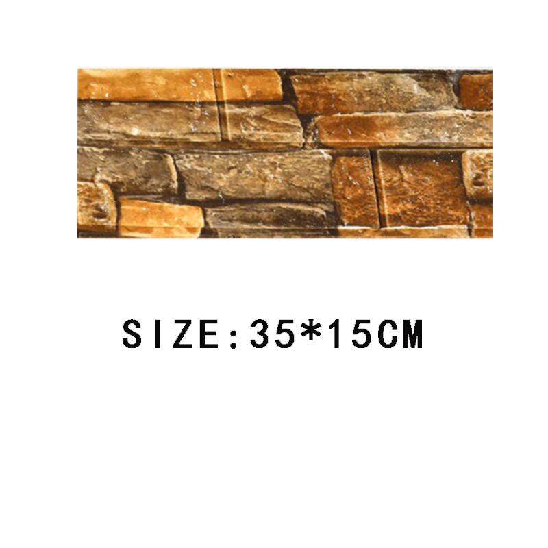 5/10 шт. 35*15 см обои самоклеящиеся декоративные кухонные водонепроницаемые наклейки мягкая упаковка обои пенопластовый кирпичный узор стереоскопические 3d наклейки на стену