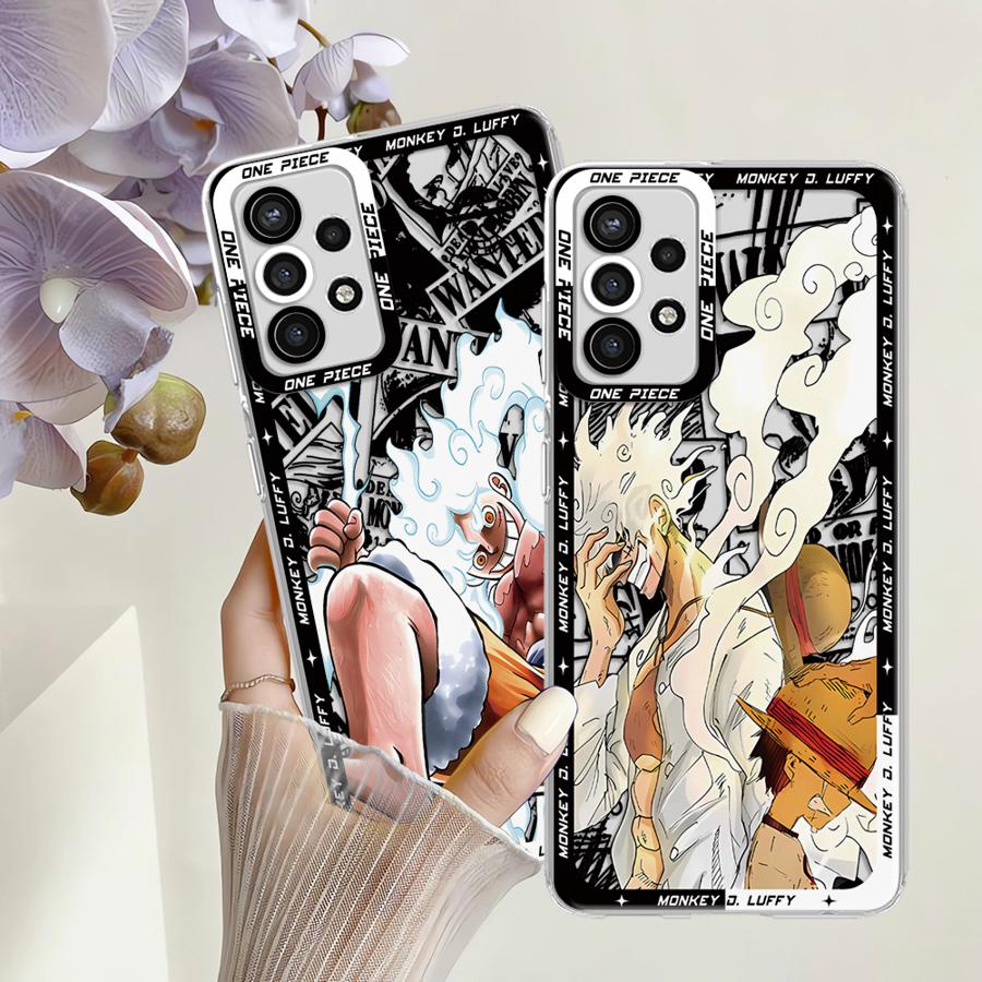 Прозрачный чехол-бампер One Piece Крутой Луффи для Samsung Galaxy A32 A50 A21s A12 A72 A31 A52 A51 A16 A17 A71 A52s