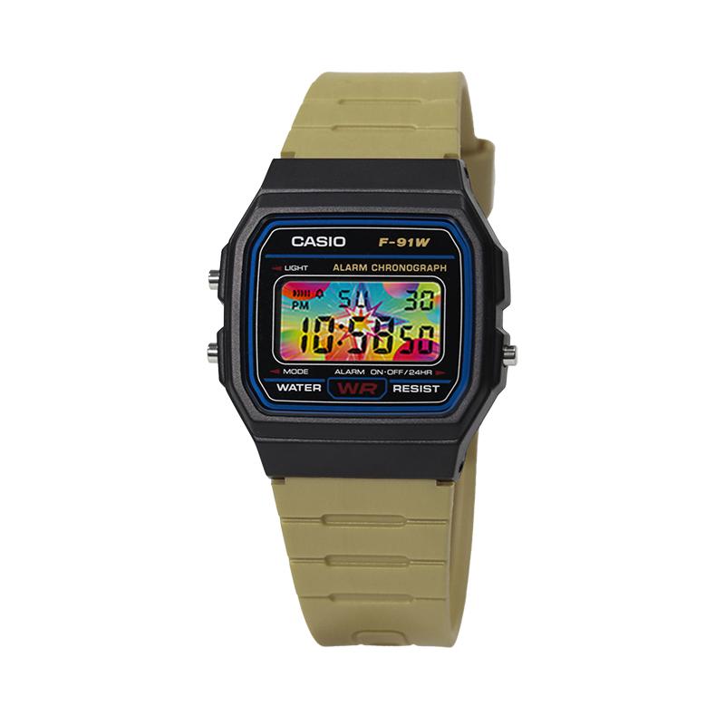 Casio Индивидуальные часы модифицированная серия водонепроницаемые Кварцевые смоляной ремешок мужчины и женщины одинаковый стиль цветной циферблат XingGuangZhaXian