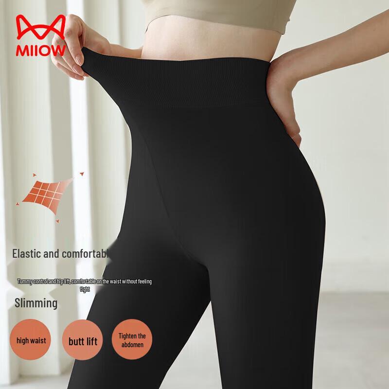 MiiOW Women's Fleece-Lined Bare-Leg Effect Tights