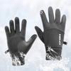 Зимние теплые перчатки для снега, для велоспорта на открытом воздухе, полнопалые перчатки с сенсорным экраном, водонепроницаемые флисовые перчатки для бега, катания на лыжах, мотоцикла