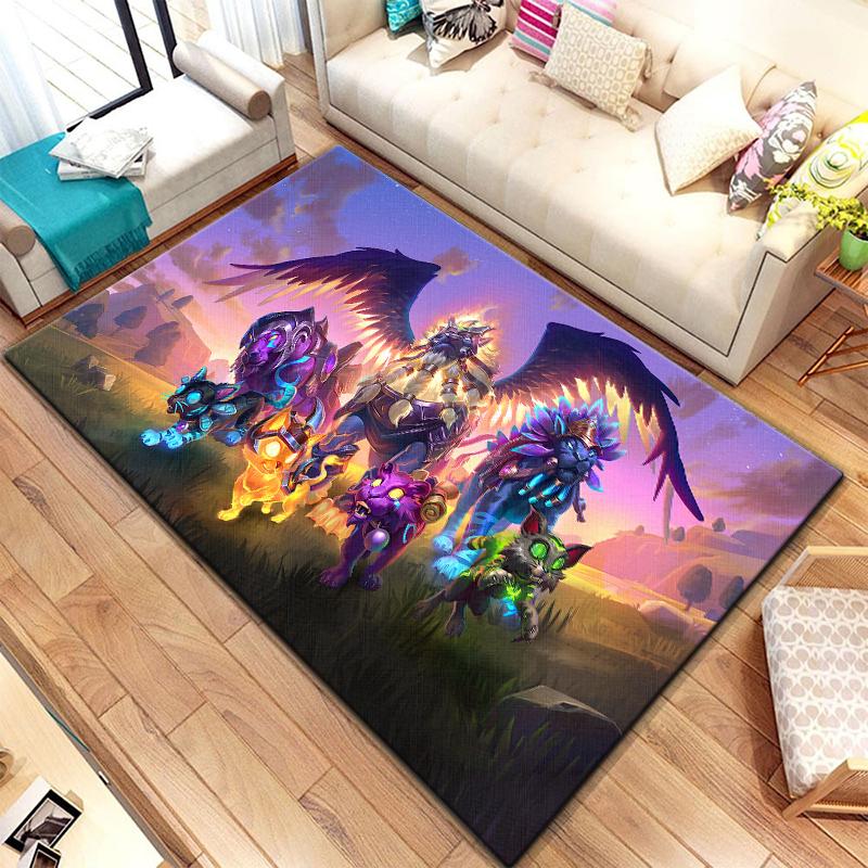 Игровой ковер World of Warcraft для гостиной, коврики для кемпинга, странные вещи, коврик для пикника, противоскользящий коврик для киберспорта, коврик для йоги, подарок для фанатов