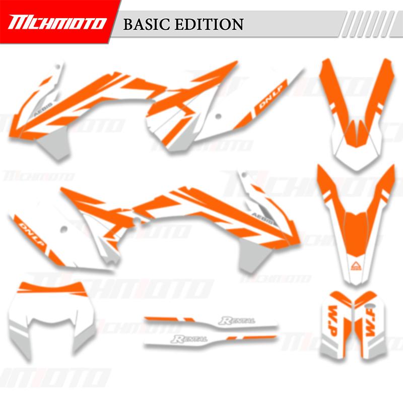 MCHMFG Для KTM SX SXF XC XCF 2013 2014 2015 EXC XCW 2014 2015 2016 Графика Наклейки Комплекты Номер Имя Фон