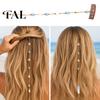 Boho Wedding Hair Pieces Beach Mermaid Clip, Starfish Shell Bead Chain for Women, Coastal Style Pins Summer Vacation Styling Tool Festival