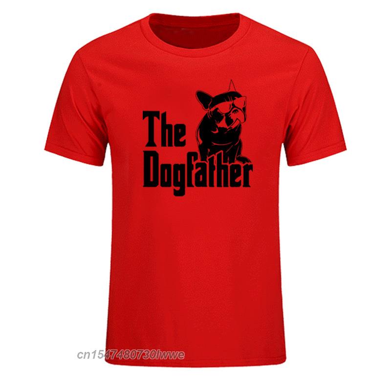 The Dogfather Dog Dad French Bulldog Funny T Shirts Unisex Cotton Harajuku Vintage Tops Tees Tops Eu Size