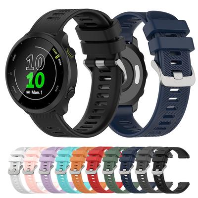 Ремешок для часов 20 мм, силиконовый ремешок для часов для Garmin Forerunner 55 158 Venu SQ, ремешок для умных часов Garmin Bounce D2 Air X10