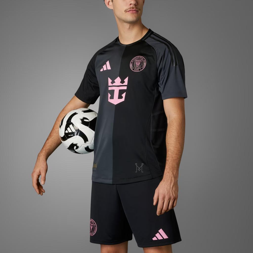 Adidas Интер Майами CF 25/26 Гостевая Аутентичная Футболка Черный Мужской Топ JI6822