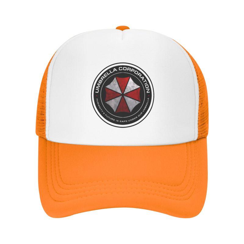 Сетчатые Бейсболки с Принтом Umbrella Corporation Унисекс Хип-Хоп Регулируемая Кепка Snapback Женская Мужская Летний Дышащий Козырек от Солнца Кепки