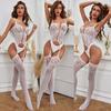 Plus Size Sexy Xxxxl Fishnet Bodysuit Costume Women Bodystocking Lingerie for Woman Underwear Body Suit Open Bra Transparent