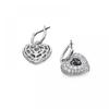 Swarovski 5680392 Idyllia Hyperbola Heart Hoop Drop Earrings