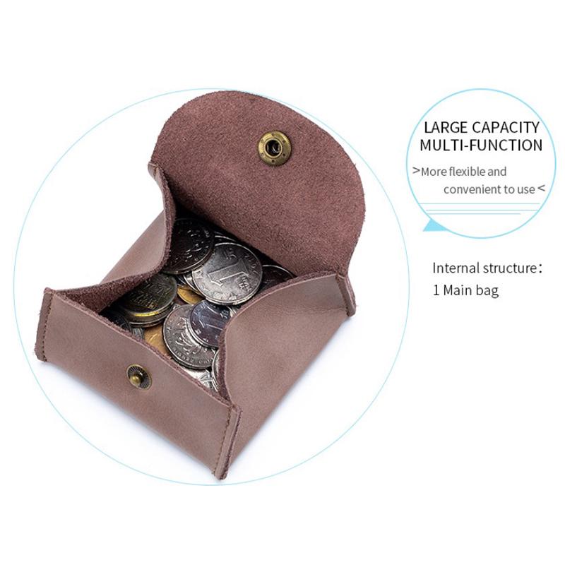 2020 Кожаный кошелек для монет Коровья кожа Мини-кошелек Карман для хранения Сумка