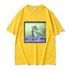 Streetwear Change Da World Крыса Мем Принт Хлопковая Футболка 2026 Лето Спортивная Повседневная Дышащая Унисекс Большой Размер Топы Y2k